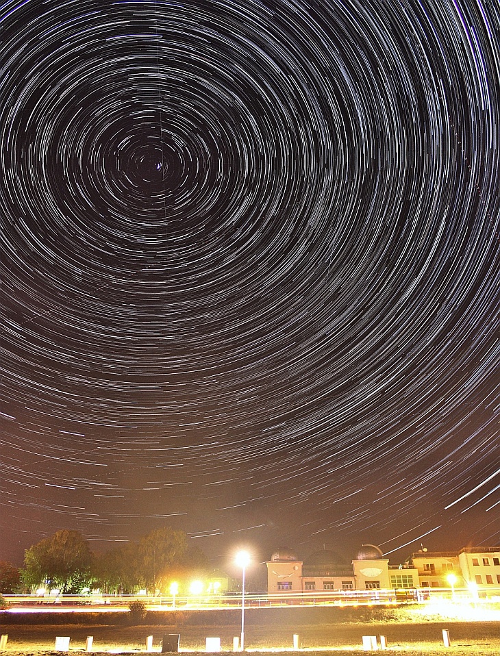 Ždánický startrails